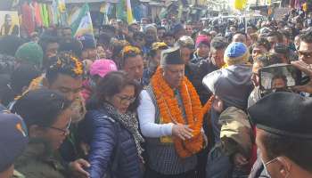 বিমলের জনভিত্তিকে চ্যালেঞ্জ জানিয়ে পাহাড়ে পদযাত্রা অনীত থাপার