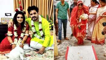 আলতা রাঙা পায়ে শ্বশুরবাড়িতে পা রাখা থেকে ফুলসজ্জার রাত, ছবি পোস্ট Twarita-র
