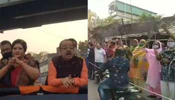 'শ্বশুরের এলাকা'য় কালো পতাকা, জুতো দেখলেন Sovan-Baishaki 