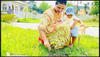 বিশ্ব পরিবেশ দিবস: ছোট্ট Yuvaan-কে প্রকৃতির পাঠ দিলেন Subhashree