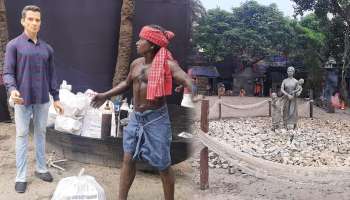 #উৎসব: এবার পুজোর থিমে পরিযায়ী শ্রমিকদের 'ভগবান' Sonu Sood, ইয়াস বিধ্বস্ত মানুষের জীবনযুদ্ধ