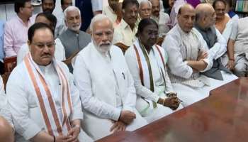 Droupadi Murmu: এনডিএ-র রাষ্ট্রপতি প্রার্থী দ্রৌপদী মুর্মুর মনোনয়ন পেশ, পাশে মোদী-শাহ-নাড্ডা