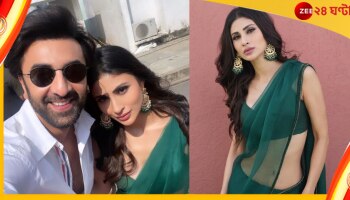 Mouni Roy Viral Photo: &#039;ব্রহ্মাস্ত্র&#039;-এর প্রচার, স্বচ্ছ শাড়িতে আলিয়াকে দশ গোল মৌনীর