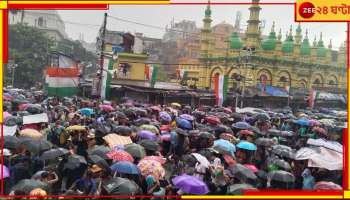 TMC 21 July Shahid Diwas: যেদিকে দুচোখ যায়...বৃষ্টিস্নাত একুশে শুধুই ছাতার থিকথিক ভিড়!