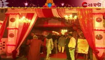 This years theme of Aditya familys Kali Puja held in Nagerbazar is Bengal Gamcha