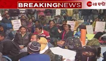 Unemployed people on the streets protesting the cancellation of jobs what is Bikas Ranjan saying