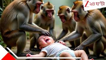 Monkeys snatched 2 month old: হনুমানের দল ২ মাসের ঘুমন্ত শিশুকে ঘর থেকে তুলে নিয়ে গিয়ে যা করল... ভয়ংকর ঘটনায় মর্মান্তিক পরিণতি! 