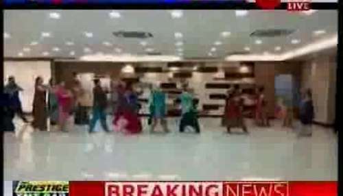 Foreigners dance to the Carnival Chief Minister Mamta Banerjee’s song