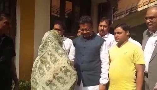 Firhad Hakim seeks blessings from family eleder persons before attending KMC election