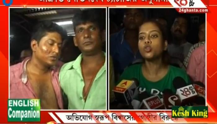 প্রকাশ্যে তৃণমূলের &#039;হেভিওয়েট&#039; নেতাদের গোষ্ঠীদ্বন্দ্ব, পুলিস নির্বিকার