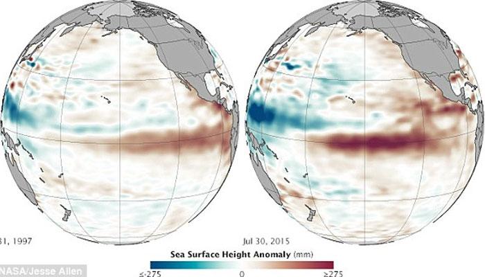 প্রশান্ত মহাসাগরে জোরালো হচ্ছে এল নিনো, তাপপ্রবাহের পূর্বাভাস ভারতে 
