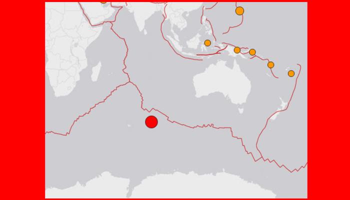  দক্ষিণ ভারত মহাসাগরে তীব্র ভূমিকম্প, এখনই সুনামির আশঙ্কা নয়  