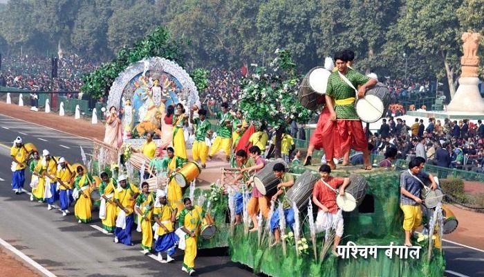 প্রজাতন্ত্র দিবসে রাজপথ মাতোয়ারা বাংলার &#039;শারদোত্সবে&#039;