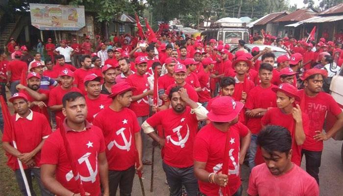 বারাসতে বামেদের মিছিলে পুলিসের লাঠি, 'আহত ৩০০' 