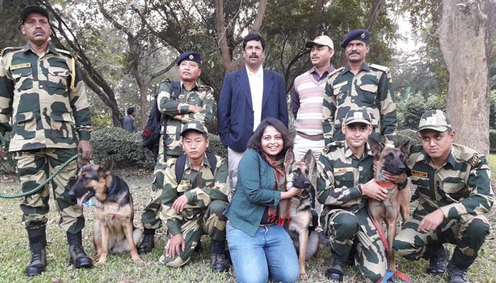 বেঙ্গল টাইগারের দেহরক্ষী জার্মান শেফার্ড!  