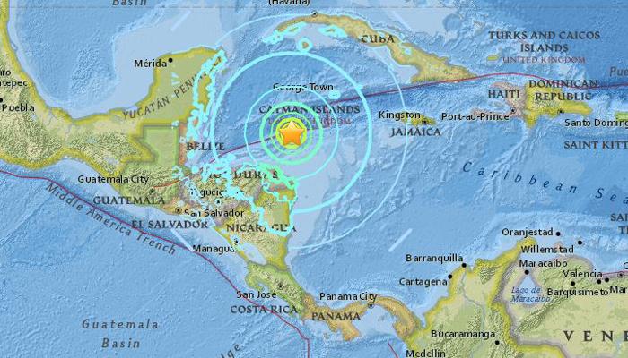 ক্যারাবিয়ান সাগরে ৭.৬ তীব্রতার ভূমিকম্প