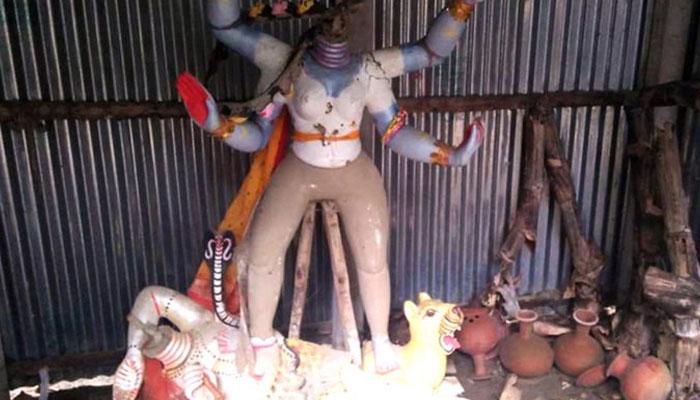 বাংলাদেশে কালী মন্দিরে দুষ্কৃতী তাণ্ডব, ভাঙা হল মূর্তি 