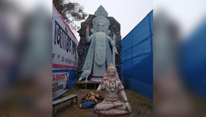 সত্যি! বাংলার সবথেকে বড় সরস্বতী এখন মালদায়