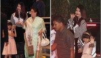 মা, মেয়েকে নিয়ে ডিনারে ঐশ্বর্য, দেখুন ছবি 