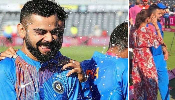 সিরিজ জয়ের পর লেন্সবন্দি বিরুষ্কা-র আলিঙ্গন, নেচে ভাইরাল ধোনি কন্যা