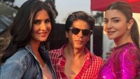 'জিরো'র ট্রেলার লঞ্চে ক্যাটরিনা-অনুষ্কাকে নিয়ে হাজির শাহরুখ