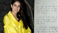হাতে চিঠি লিখে চিত্র সাংবাদিকদের কফি খাওয়ার আমন্ত্রণ সারার