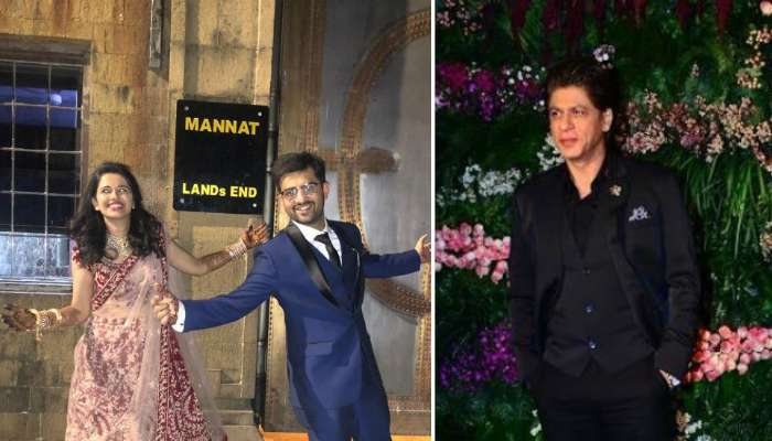 'মন্দিরে এলাম', মন্নতের সামনে এসে বললেন শাহরুখ ভক্ত এই নব-দম্পতি
