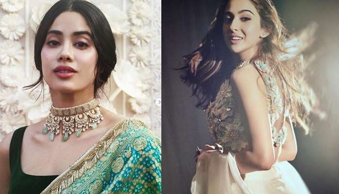 জাহ্নবীকে দেখে 'সারা জি' বলে ডাক, আঙুল উঁচিয়ে কী করলেন শ্রী-কন্যা!