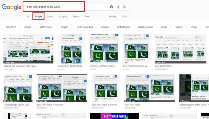 বিশ্বের সেরা টয়লেট পেপার পাক পতাকা! পাকিস্তানের অভিযোগে জবাব দিল গুগল