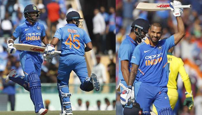 IND vs AUS: &#039;গব্বর&#039;-এর সেঞ্চুরিতে মোহালিতে রানের শিখরে টিম ইন্ডিয়া