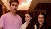 মা অমৃতা ও ভাই ইব্রাহিমকে নিয়ে 'কলঙ্ক' দেখতে হাজির সারা