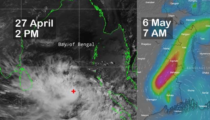 পশ্চিমবঙ্গে টানা ২৪ ঘণ্টা বর্ষণের সম্ভাবনা, জেনে নিন এরাজ্যে কী প্রভাব ফেলতে পারে ঘূর্ণিঝড় ফণি