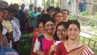 পঞ্চম দফায় সন্ধ্যা ৬টা পর্যন্ত ভোট পড়ল ৬২.৮০ শতাংশ, ভোটদানে প্রথম বাংলা