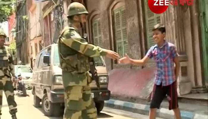 Voter Rang: CRPF deployment in Kolkata