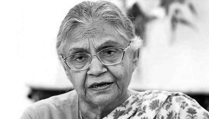 প্রয়াত দিল্লির প্রাক্তন মুখ্যমন্ত্রী শীলা দীক্ষিত, শোকের ছায়া রাজধানীতে