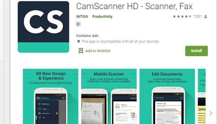 অ্যাপের আড়ালে ম্যালওয়্যার! CamScanner সরিয়ে নিল Play Store