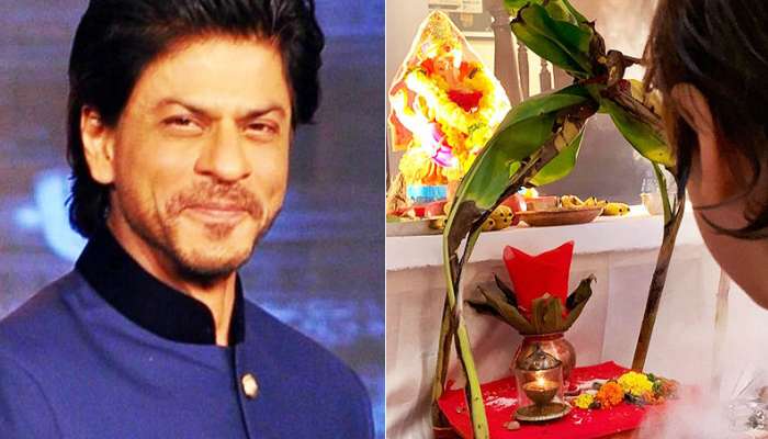 'মন্নত'এর গণেশ পুজোর ছবি পোস্ট করলেন শাহরুখ