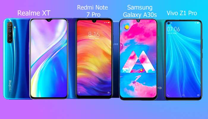 Realme XT, Redmi Note 7 Pro, Samsung Galaxy A30s ও Vivo Z1 Pro পুজোয় কোন ফোনটি কিনবেন? জেনে নিন এক নজরে