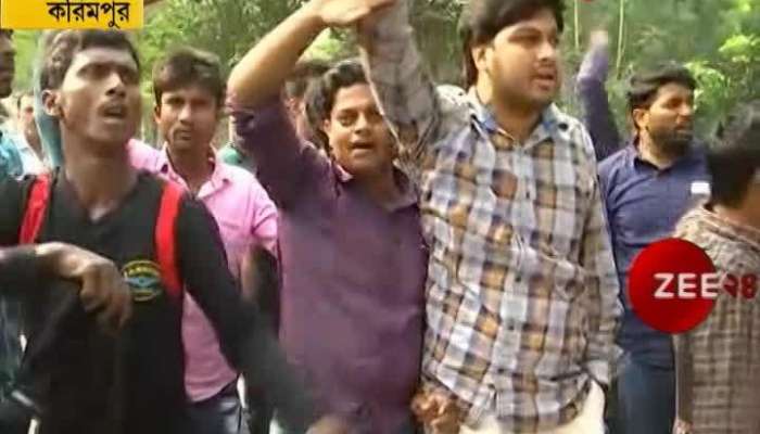  TMC supporters stand up against Karimpore BJP candidate Jaiprakash Majumder