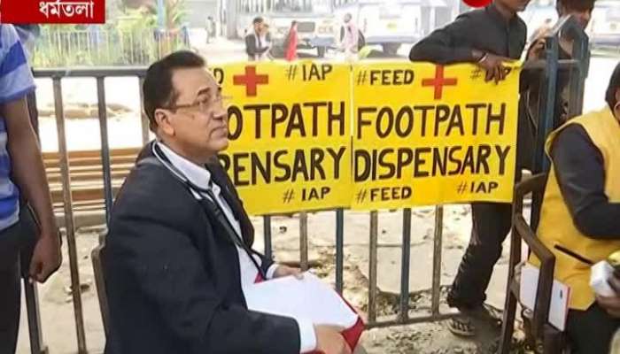 NGO sets up free dispensary on footpath for the needy