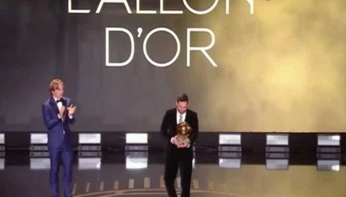 Messi wins Balon D'OR for the sixth time