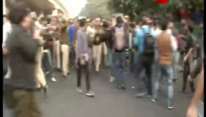 Students protest again against fee increase at JNU