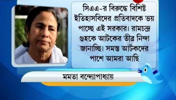 Government scared of Historian's protest :Mamata