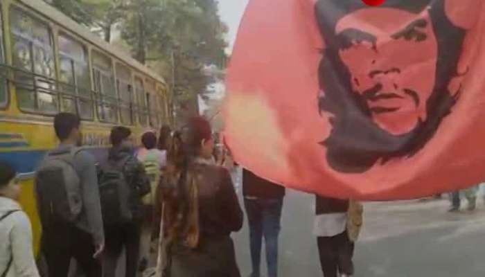 SFI's protest rally at Jadavpur University