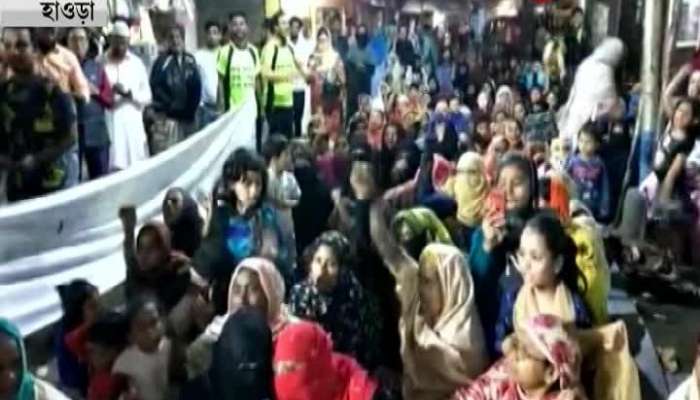 Women protest against NRC-CAA at Howrah
