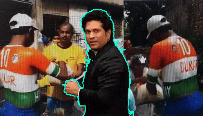 নবদ্বীপে সচিনভক্তরা ত্রাণ দিয়ে পালন করলেন প্রিয় ক্রিকেটারের জন্মদিন 
