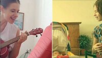 ইউকেলেলে বাজিয়ে মেয়েকে পর্তুগীজ ও আফ্রিকান ঘুমপাড়ানি গান শোনাচ্ছেন কালকি