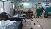 সাগরদত্ত মেডিক্যাল কলেজ হাসপাতালে ব্যাপক ভাঙচুর, নামল RAF