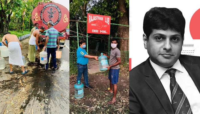 আমফানের তাণ্ডবে অন্ধকার ময়দানে; মাঠকর্মীদের জল সমস্যা মেটাতে ময়দানে অভিষেক