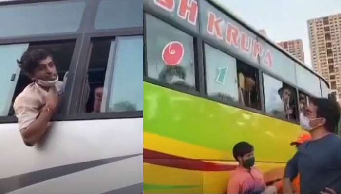 ''মাস্ক পরবেন, আবারও ফিরে আসবেন'',পরিযায়ী শ্রমিকদের ফেরানোর সময় আবেগঘন মুহূর্তে সোনু